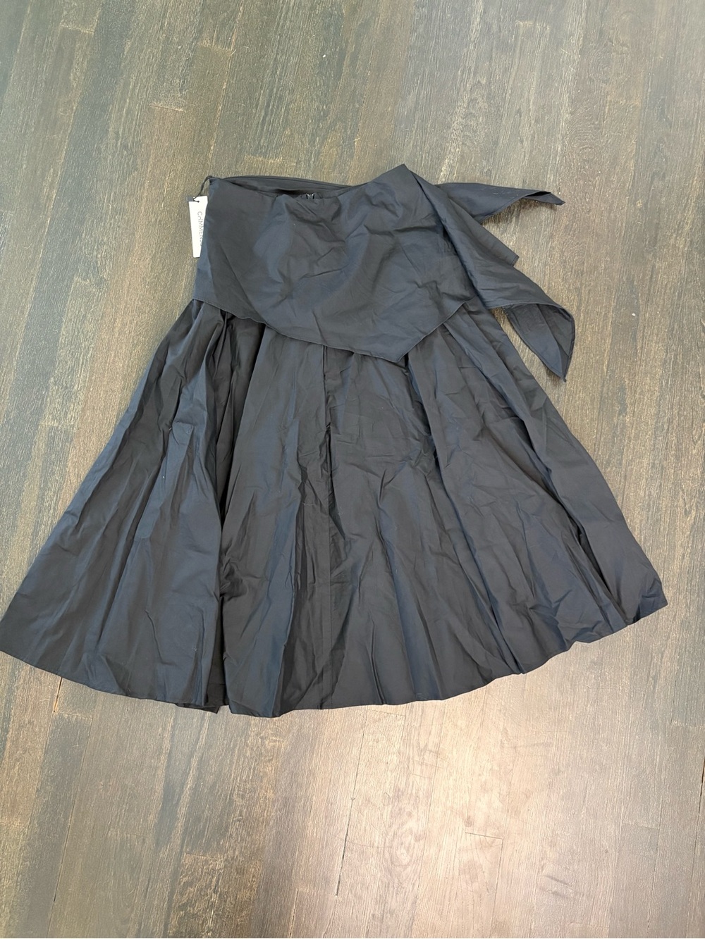 Cotton Tie-Waist Midi Skirt - Picture 4 of 4
